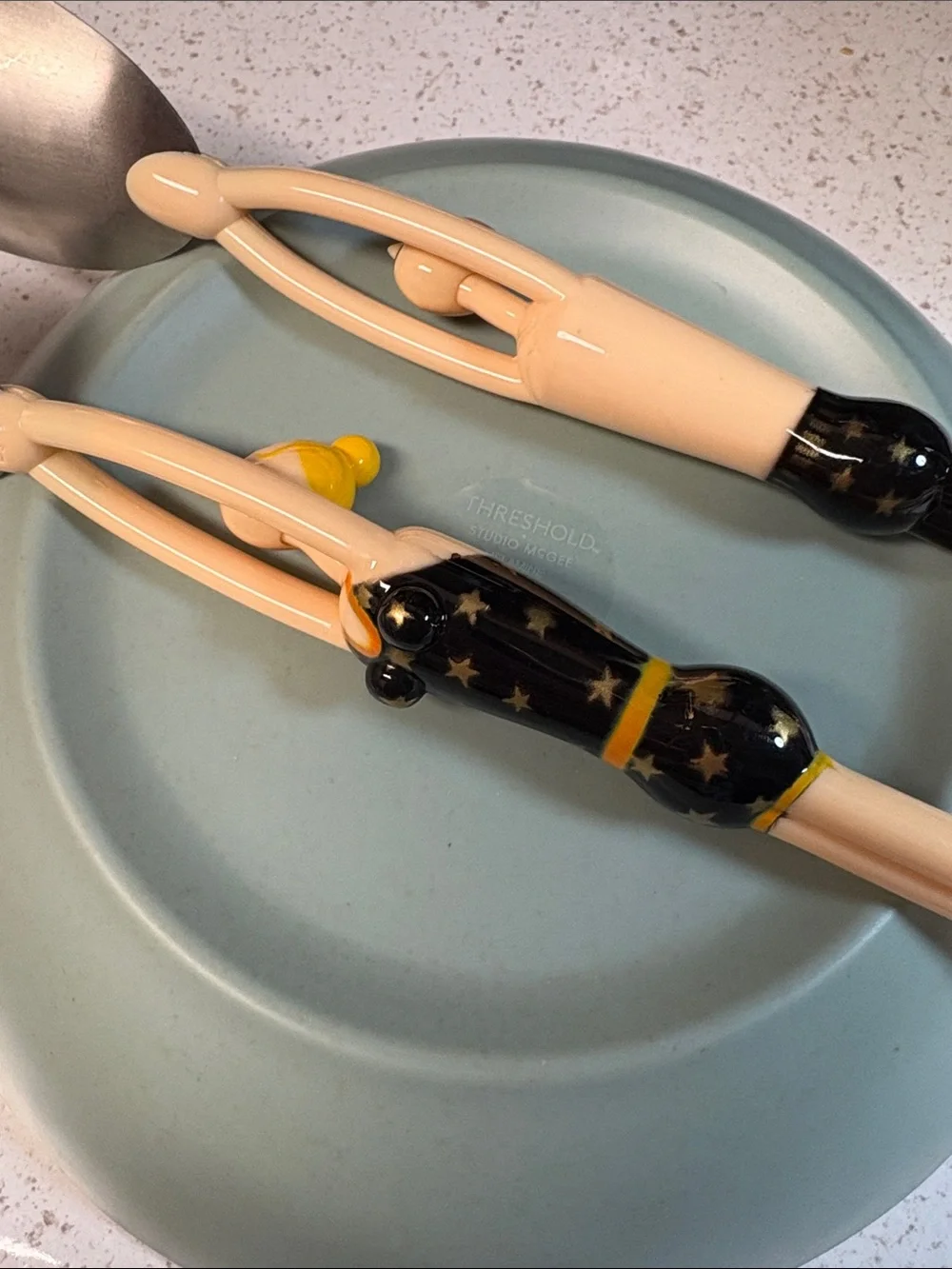 Pylones of Paris - swimmers -Handled Salad Serving set